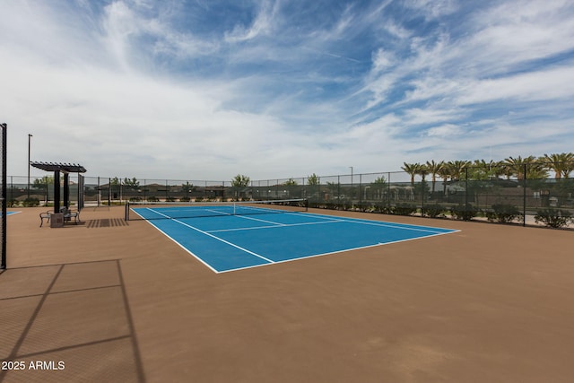 10127 E Tillman Ave, Mesa, AZ 85212 - view of tennis court with fence