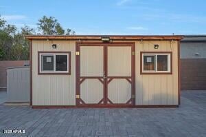 view of shed