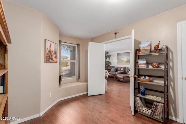 interior space featuring hardwood / wood-style flooring