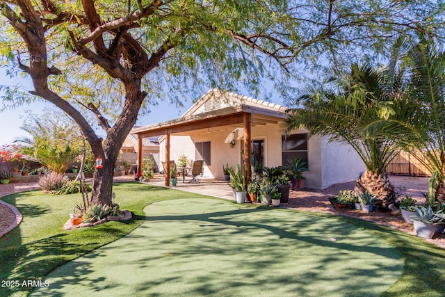 exterior space with a patio