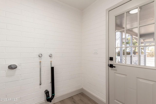 washroom featuring wood-type flooring