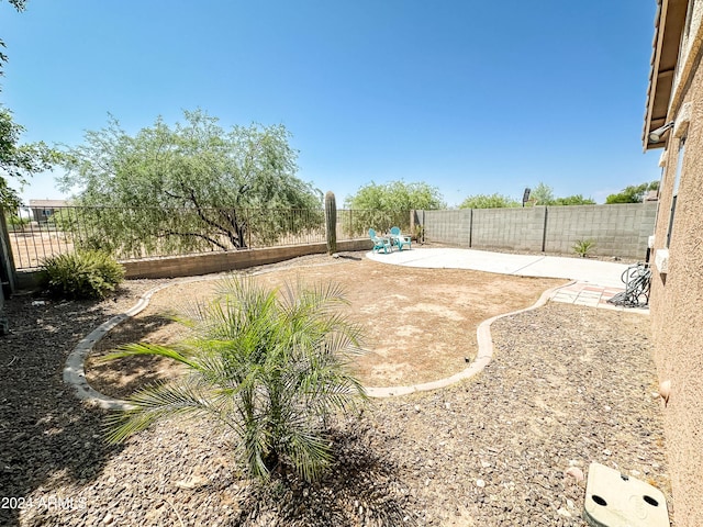 view of yard featuring a patio area