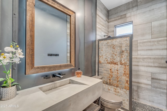 3806 E Taurus Pl, Chandler, AZ 85249 - full bath with toilet, a tile shower, and vanity