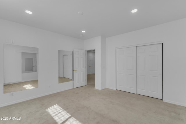 3806 E Taurus Pl, Chandler, AZ 85249 - unfurnished bedroom featuring carpet, recessed lighting, baseboards, and a closet