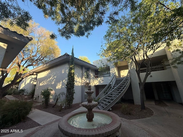 surrounding community with stairway