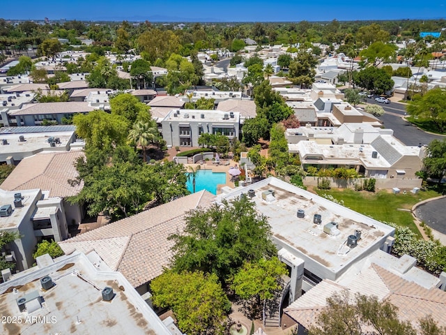 5221 N 24th St Unit 103, Phoenix, AZ 85016 - aerial perspective of suburban area featuring a pool area