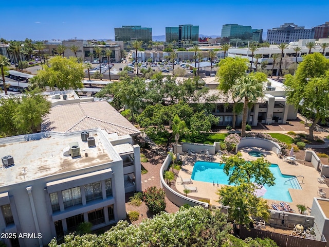 5221 N 24th St Unit 103, Phoenix, AZ 85016 - bird's eye view of a pool area
