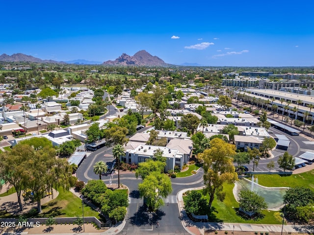 5221 N 24th St Unit 103, Phoenix, AZ 85016 - aerial overview of property's location with a mountainous background and nearby suburban area