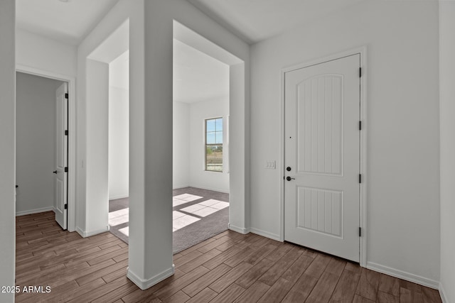 12308 W Parkway Ln, Avondale, AZ 85323 - foyer with wood finished floors and baseboards