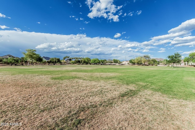view of home's community featuring a lawn
