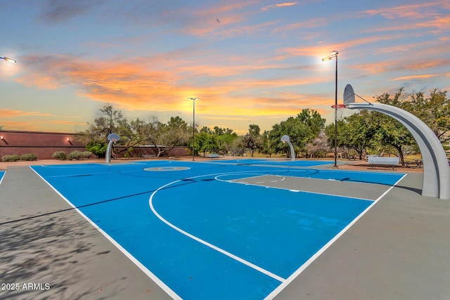 view of basketball court featuring community basketball court