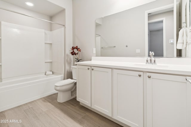 25876 N 162nd Dr, Surprise, AZ 85387 - full bathroom featuring bathtub / shower combination, vanity, and wood finished floors