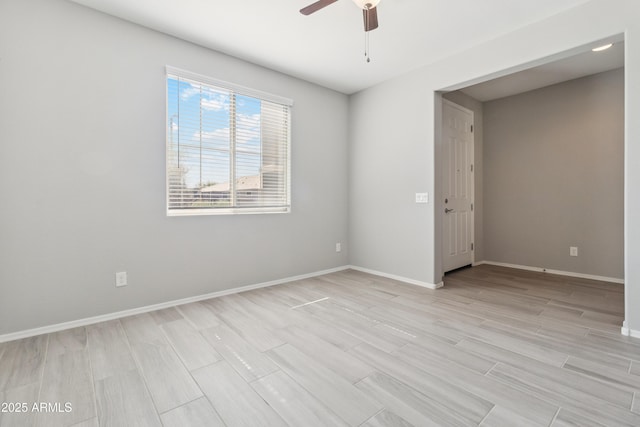 25876 N 162nd Dr, Surprise, AZ 85387 - spare room with light wood-style floors and ceiling fan