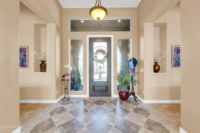 view of entrance foyer