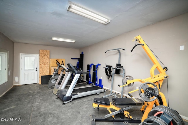 view of exercise room