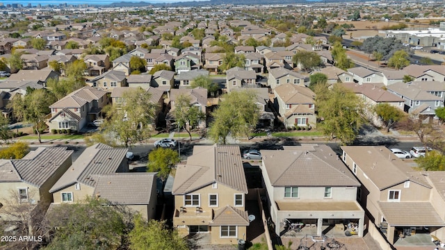 drone / aerial view featuring a residential view