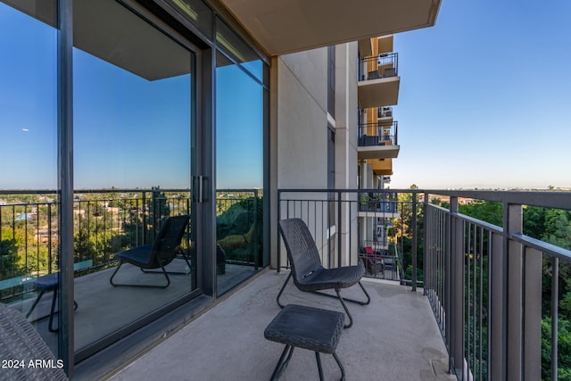 view of balcony