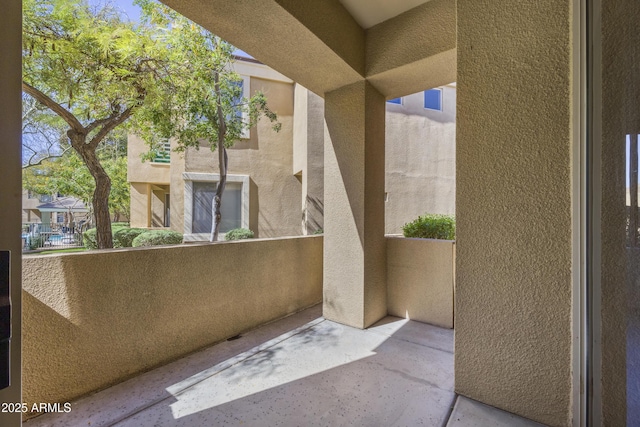 view of patio / terrace featuring a balcony