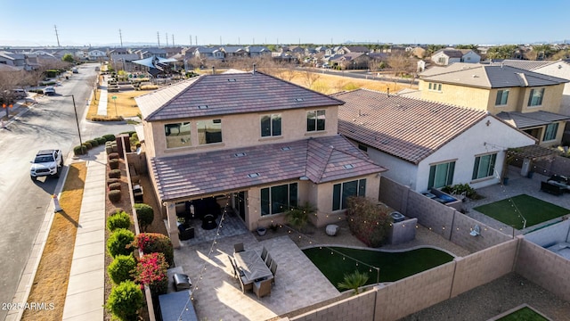 bird's eye view featuring a residential view