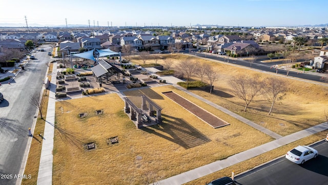 bird's eye view featuring a residential view