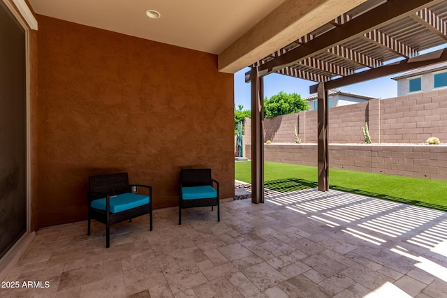 7086 W Spur Dr, Peoria, AZ 85383 - view of patio with a pergola