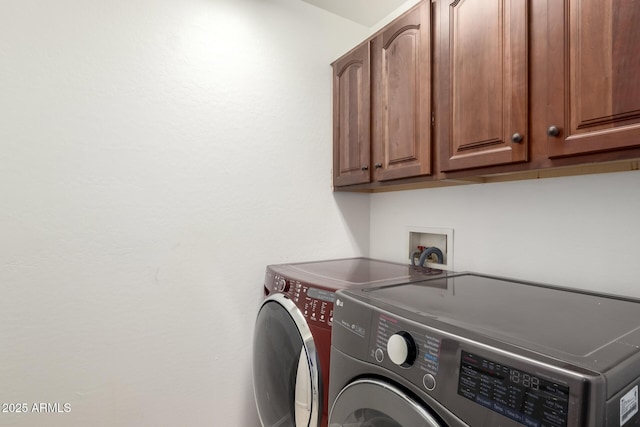 2302 S Canfield, Mesa, AZ 85209 - laundry room with cabinet space and washer and clothes dryer