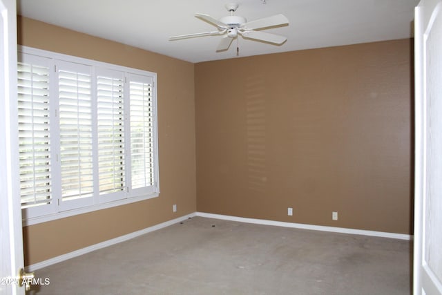 34464 N 68th Way, Scottsdale, AZ 85266 - carpeted spare room featuring ceiling fan and baseboards