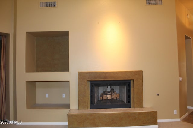 34464 N 68th Way, Scottsdale, AZ 85266 - detailed view of a fireplace with raised hearth and baseboards