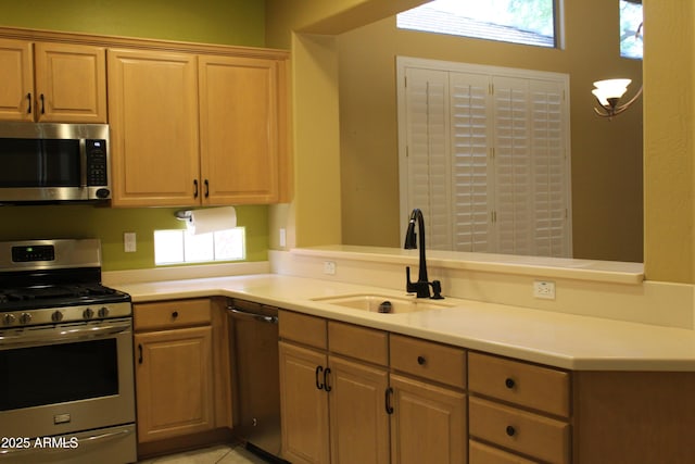 34464 N 68th Way, Scottsdale, AZ 85266 - kitchen with appliances with stainless steel finishes and light countertops