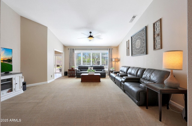 26647 N 43rd St N, Cave Creek, AZ 85331 - living area with light carpet and ceiling fan