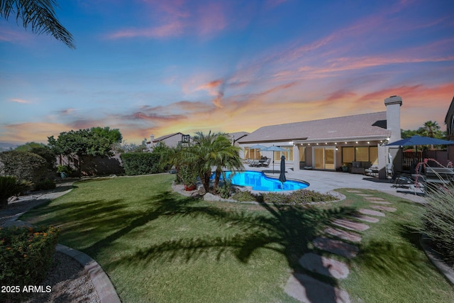 26647 N 43rd St N, Cave Creek, AZ 85331 - view of pool with a patio and a pergola