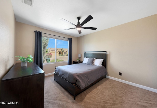 26647 N 43rd St N, Cave Creek, AZ 85331 - carpeted bedroom with baseboards and ceiling fan