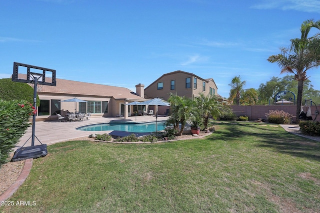 26647 N 43rd St N, Cave Creek, AZ 85331 - view of swimming pool featuring a fenced backyard and a patio