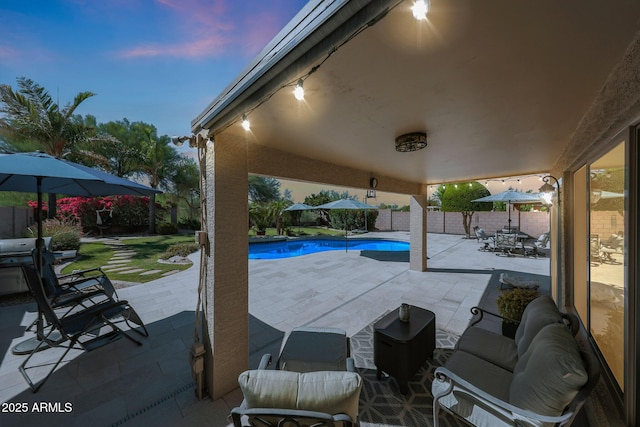 26647 N 43rd St N, Cave Creek, AZ 85331 - fenced backyard featuring a patio area and outdoor dining space