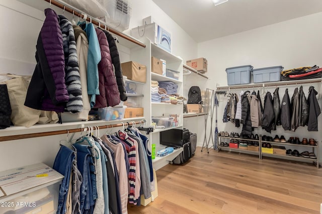 7630 E Knoll St, Mesa, AZ 85207 - spacious closet featuring wood finished floors