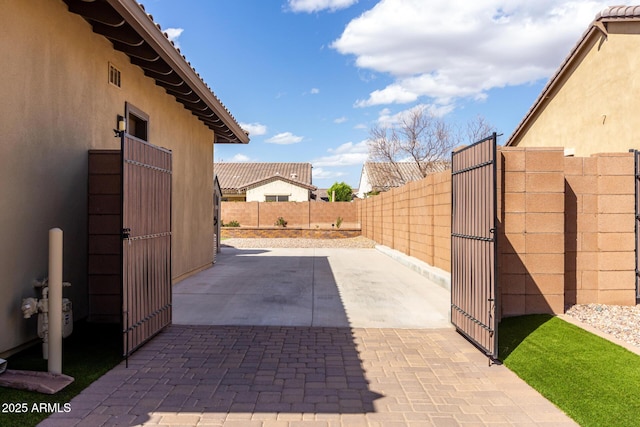 7630 E Knoll St, Mesa, AZ 85207 - view of patio / terrace with visible vents, fence, and a gate