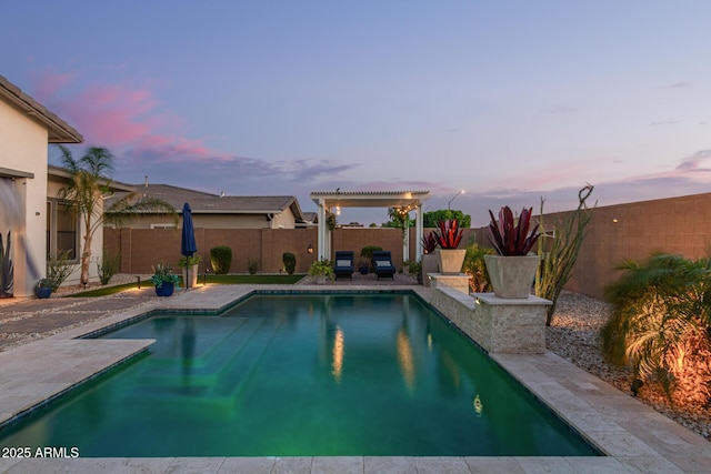 5218 N Tiller Dr, Litchfield Park, AZ 85340 - view of pool featuring a fenced backyard