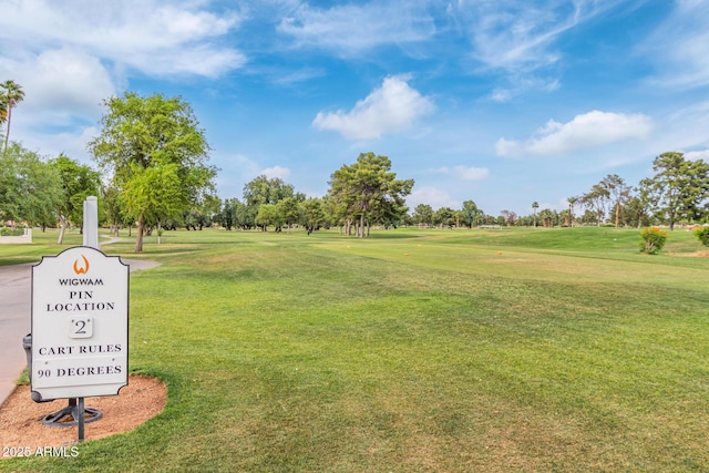 5218 N Tiller Dr, Litchfield Park, AZ 85340 - view of property's community featuring a lawn and golf course view