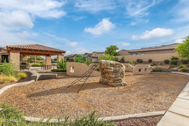 5218 N Tiller Dr, Litchfield Park, AZ 85340 - view of yard featuring a gazebo and a residential view