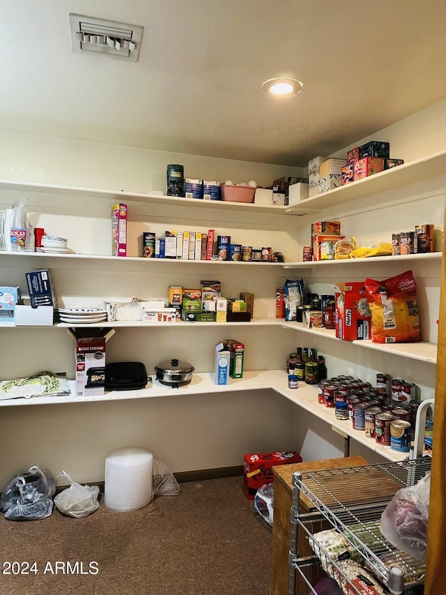 view of pantry