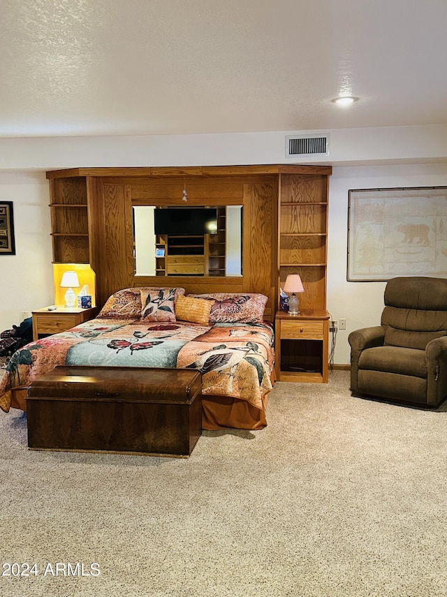 bedroom with carpet floors