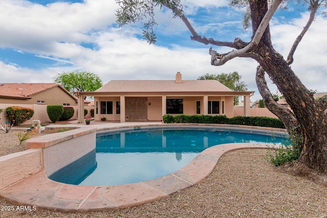 4010 N 156th Ln, Goodyear, AZ 85395 - pool with a patio and fence