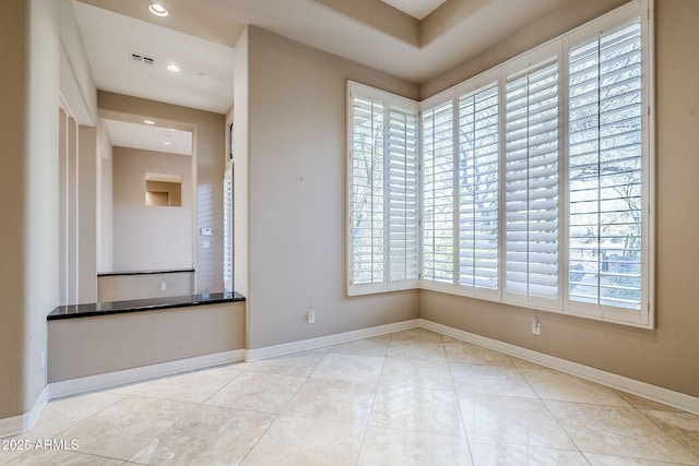 view of tiled empty room