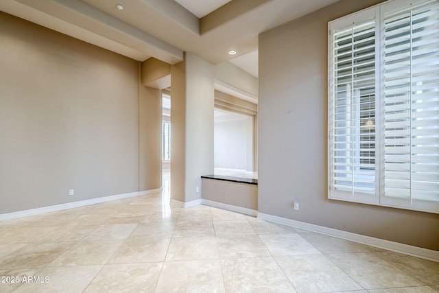 view of tiled empty room