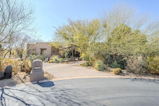 view of pueblo-style home