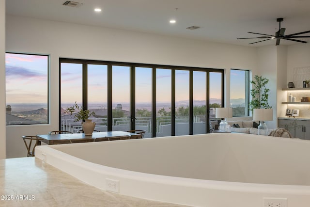 13631 E Windrose Dr, Scottsdale, AZ 85259 - bedroom with recessed lighting and multiple windows