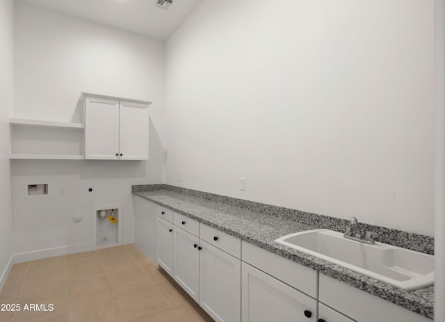 27908 N 38th Dr, Phoenix, AZ 85083 - laundry area featuring a sink, hookup for a washing machine, cabinet space, electric dryer hookup, and gas dryer hookup