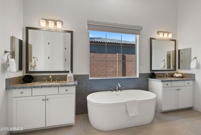 27908 N 38th Dr, Phoenix, AZ 85083 - full bath with a freestanding bath, tile patterned flooring, and a sink