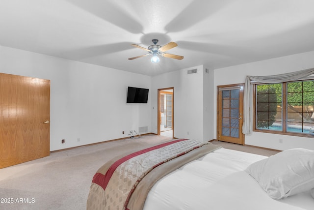 8604 S Oak St, Tempe, AZ 85284 - carpeted bedroom with a ceiling fan and ensuite bath