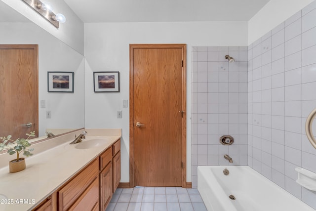 8604 S Oak St, Tempe, AZ 85284 - bathroom with tile patterned floors, vanity, and bathing tub / shower combination